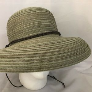 Sage Green Floppy Straw Sun Hat